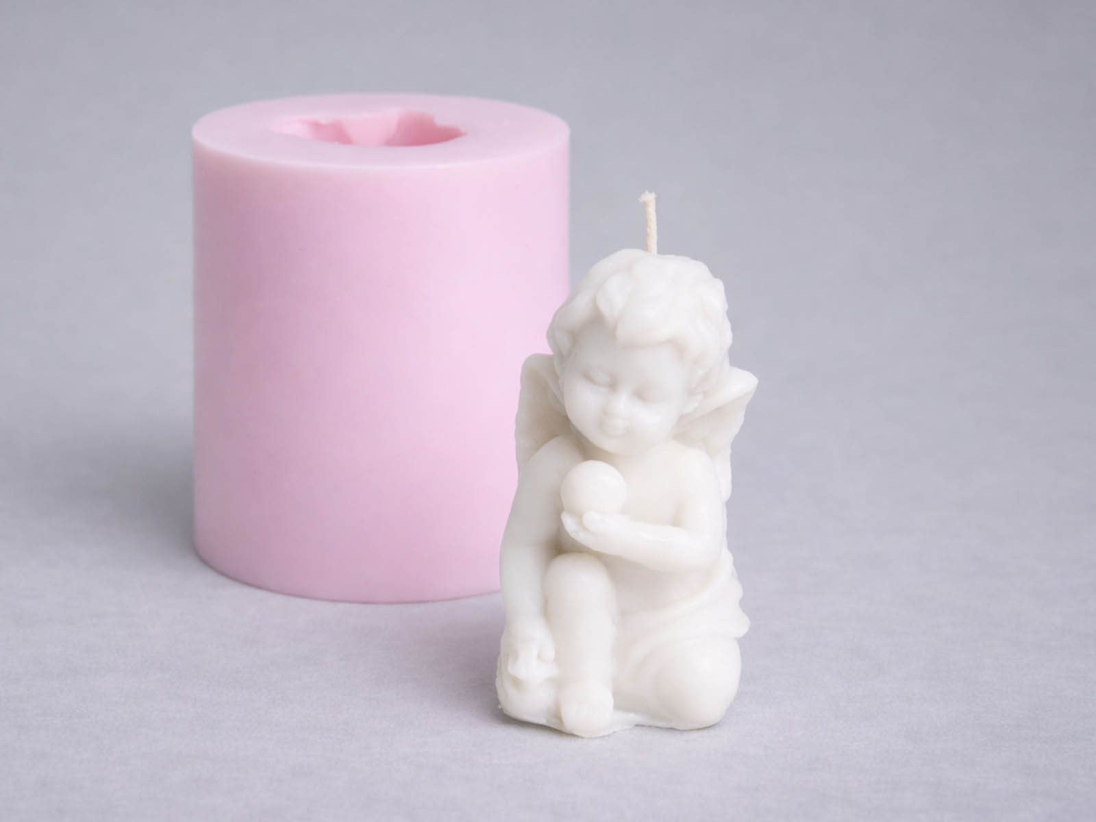 Silikonform-Engel mit Kugel Engel mit Kugel – Bild 1