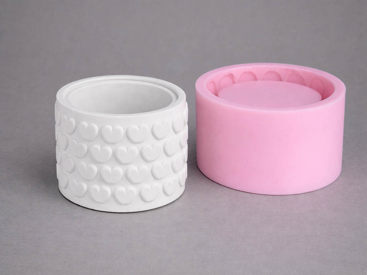 Silikonform Herzschale mit Deckel Silikonform Herzschale mit Deckel – Bild 1