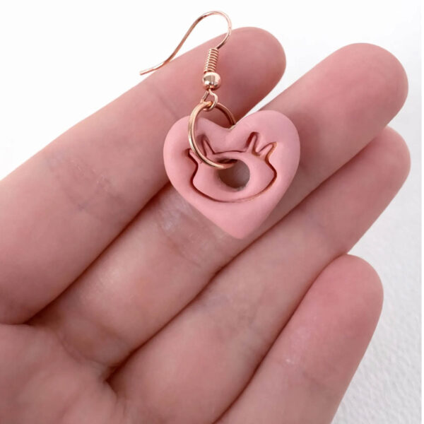 Polymer Clay Cutter Herz mit Auge – Bild 4