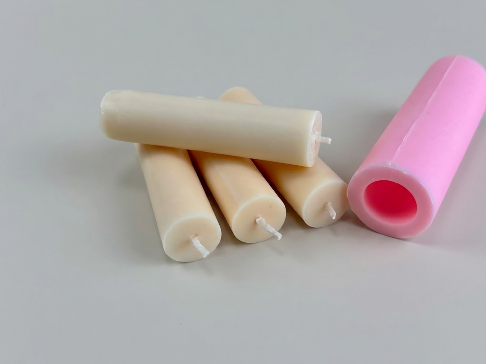 Silikonform_Stabkerze_1 Silikonform kleine Stabkerze – Bild 1