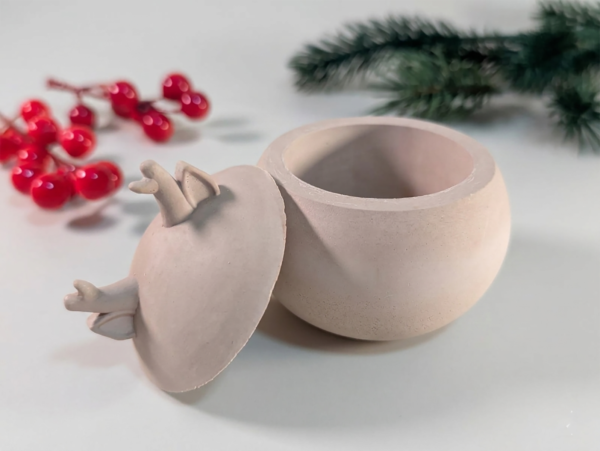 Silikonform Weihnachtskugel Rentier – Bild 3
