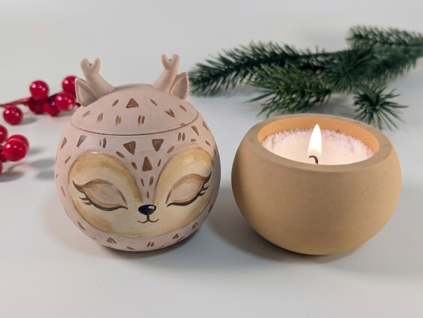 Silikonform Weihnachtskugel Rentier – Bild 4